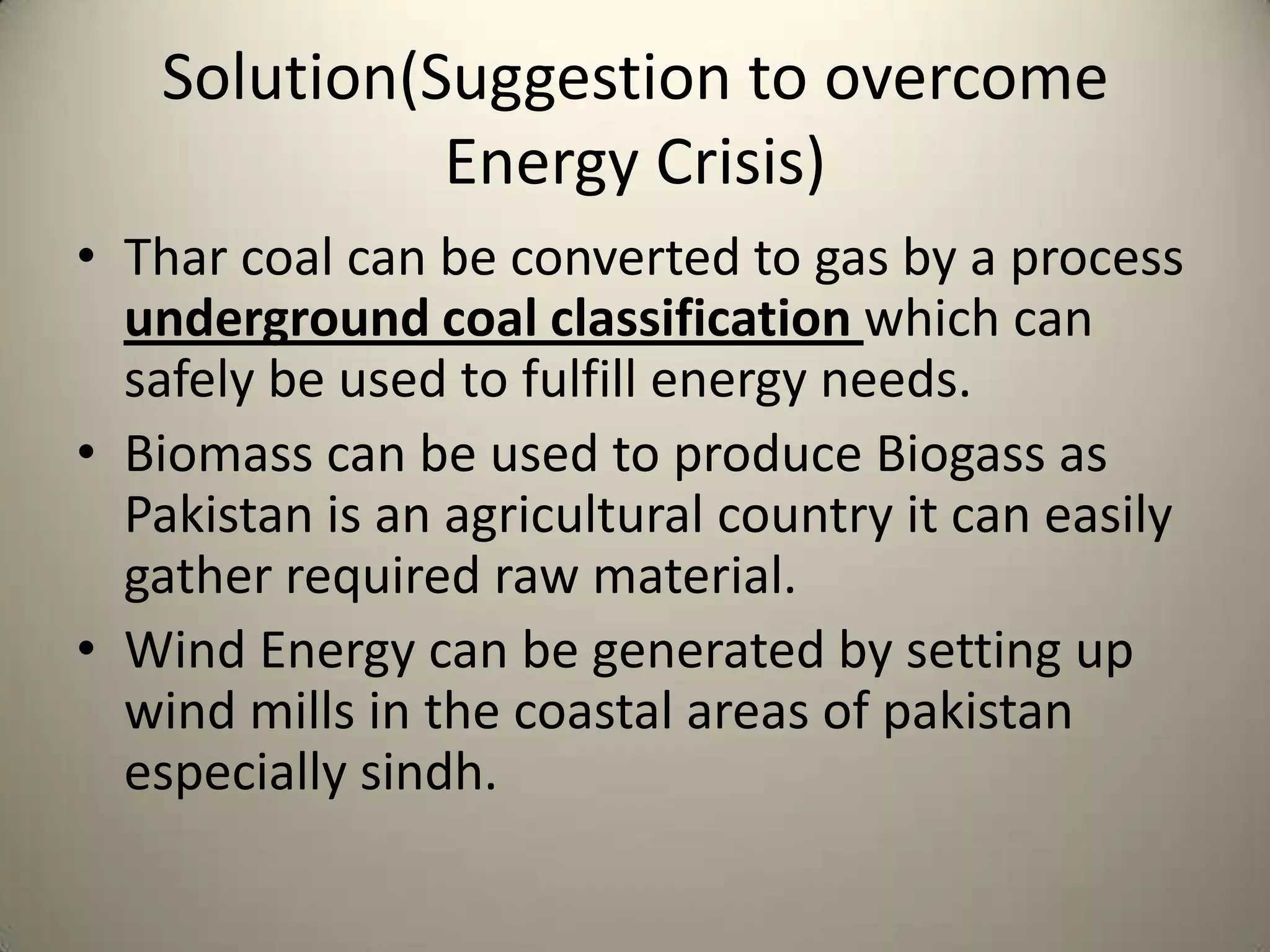 Energy Crisis In Pakistan Ppt