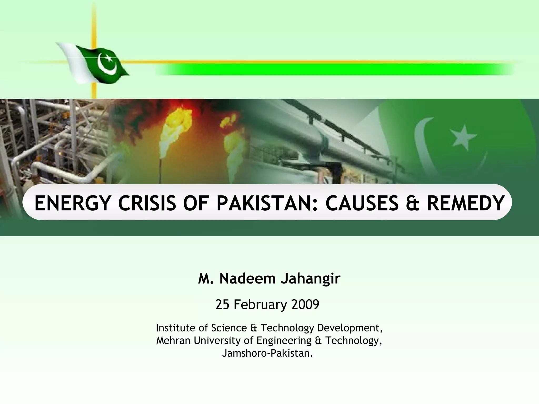 Energy Crisis Of Pakistan | PPT