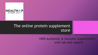 The online protein supplement
store
100% Authentic & Genuine Supplements
with lab test reports
 