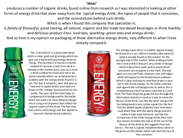 energy drinks research project