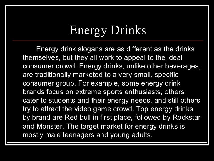 Energy drinks