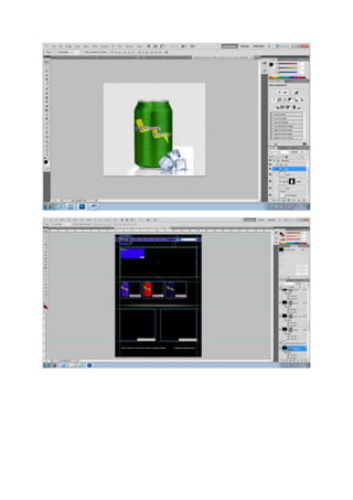 Energy drink website design process