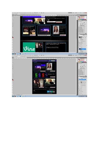 Energy drink website design process