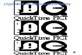 48
a hypothetical web--effects on species diversity
 