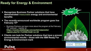 Sustainability & the role of IT - Rich Lechner's Energy & Efficiency Keynote at Pulse 2009