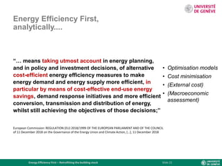 Energy efficiency first – retrofitting the building stock final | PDF