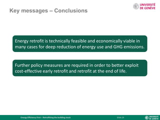 Energy efficiency first – retrofitting the building stock final | PDF