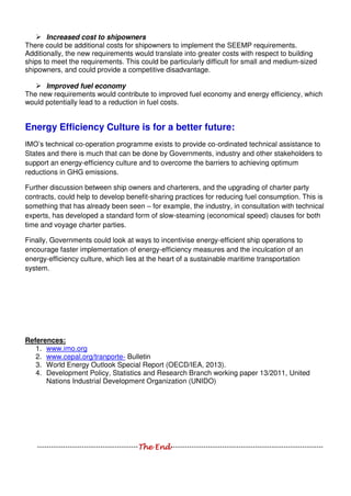 Energy Efficiency Measures for Ships and Potential Barriers for ...