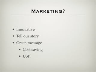 Marketing a hyper energy-efficient (Green) data center (using Web 2.0 technologies)