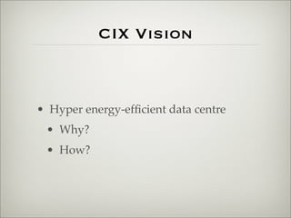 Marketing a hyper energy-efficient (Green) data center (using Web 2.0 technologies)