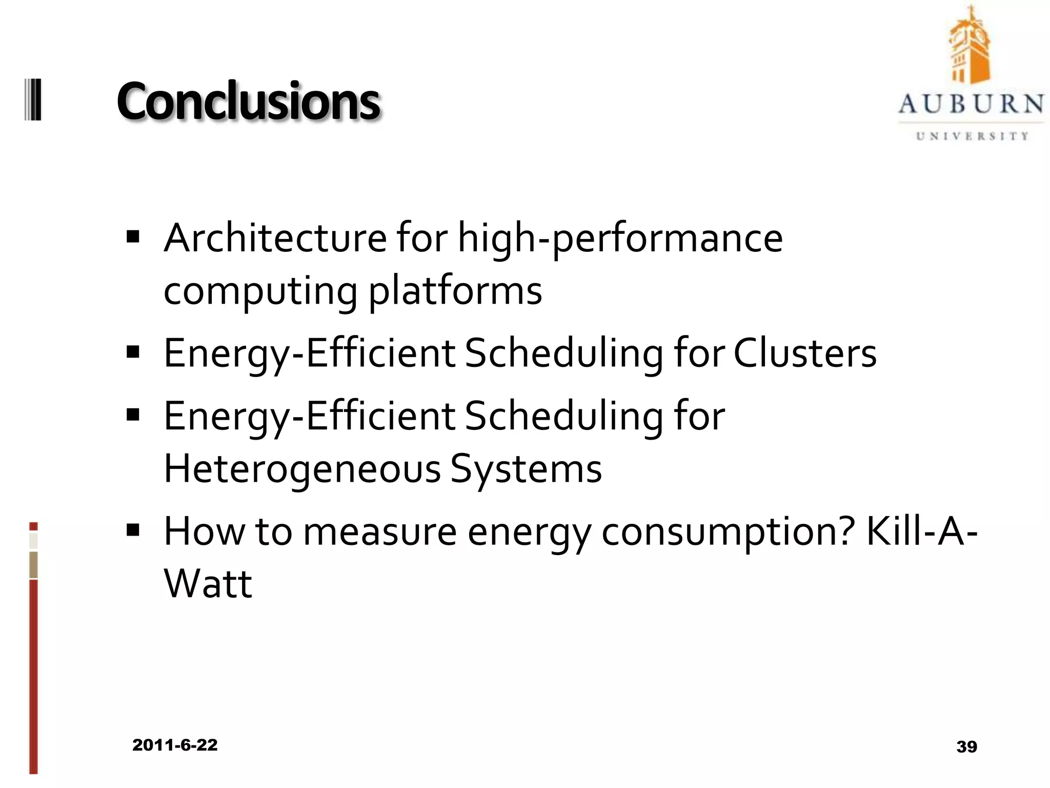 Communication-Computation RatioCCR sensitivity for Gaussian Elimination2011/6/2237