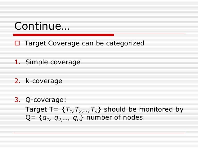 k-coverage for deployment node target coverage in efficient Energy k-coverage for deployment node target coverage in efficient Energy