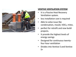 Energy efficient ventilation system | PPTX