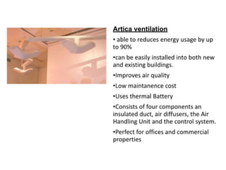 Energy efficient ventilation system | PPTX