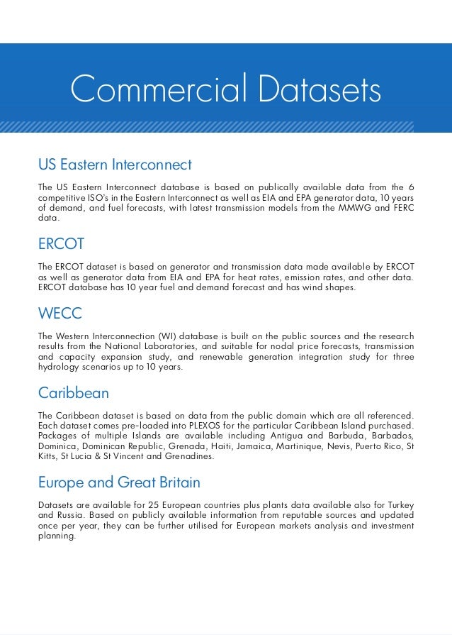 Energy Exemplar Products and Services