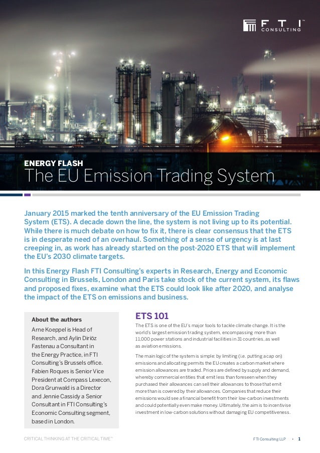 Emission trading system