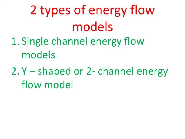 Energy Flow By Using Energy Models In Ecosystem