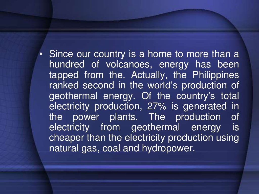 Energy from Volcanoes