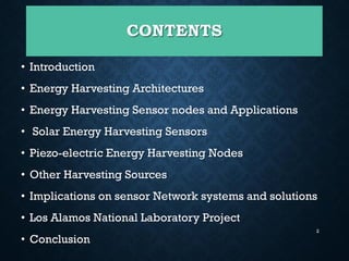 Energy harvesting sensor nodes | PDF