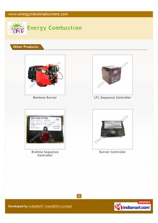 Other Products:




           Bentone Burner        LFL Sequence Controller




          Brahma Sequence           Burner Controller
             Controller




                            20
 