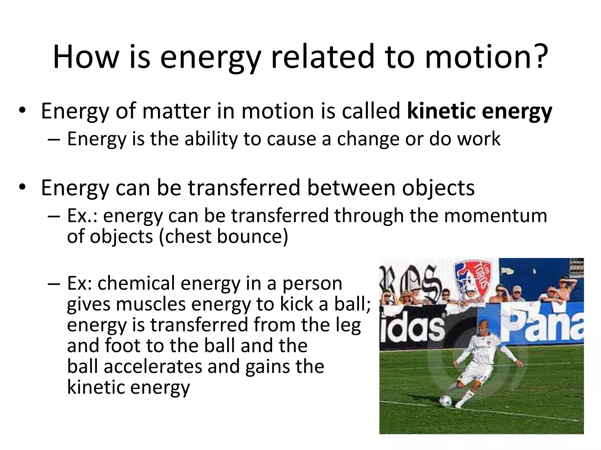 Energy in motion | PPTX