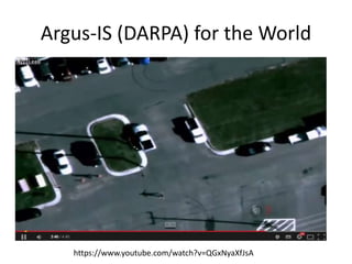 Argus-IS (DARPA) for the World
https://www.youtube.com/watch?v=QGxNyaXfJsA
 