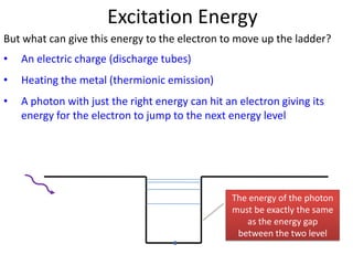 The atom is left with one less electron in its electron cloud, so it becomes a positive ion