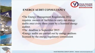 Energy management and energy audit consultancy | PPTX