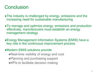 Optimized Energy Management and planning tools for the Iron and Steel ...