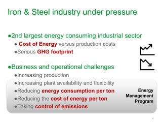 Optimized Energy Management and planning tools for the Iron and Steel ...