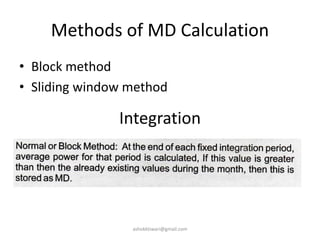 Methods of MD Calculation
• Block method
• Sliding window method
Integration
ashokktiwari@gmail.com
 