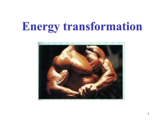 Energy transformation




                        1
 