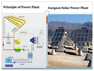 Principle of Power Plant   Gurgaon Solar Power Plant
 