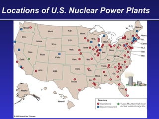 Locations of U.S. Nuclear Power Plants
 