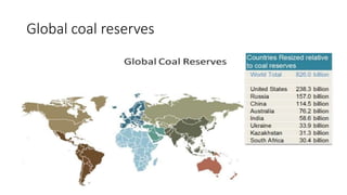 Global coal reserves
 