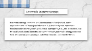 Energy Resources | PPTX