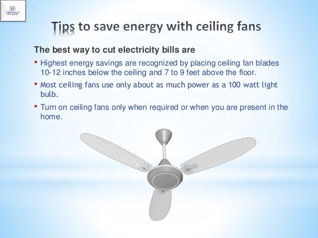 Benefits Of Ceiling Fans In Saving Energy