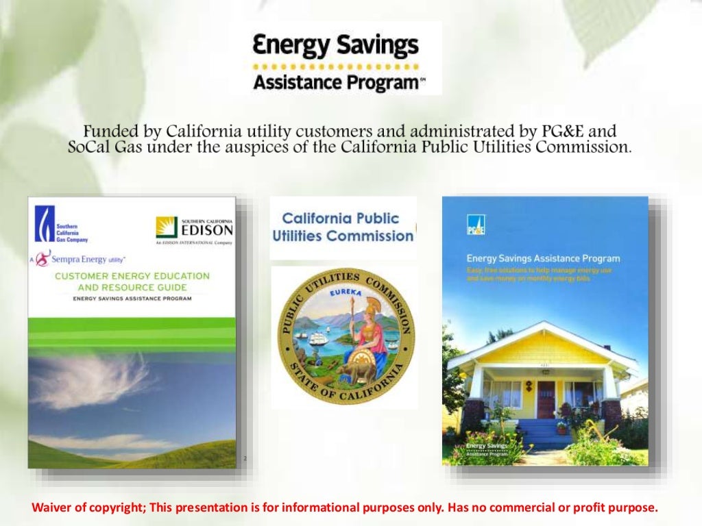 Energy savings assistance program’s (esa)