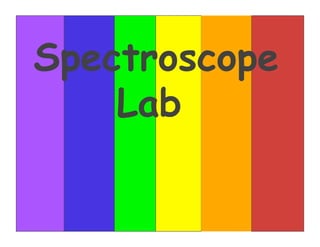 Spectroscope
    Lab
 