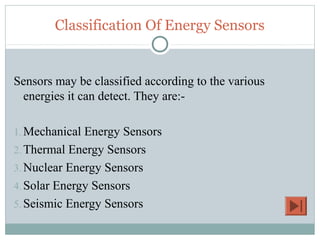Energy sensors2 second review