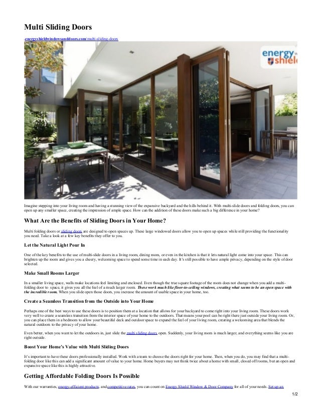 Multi Sliding Doors