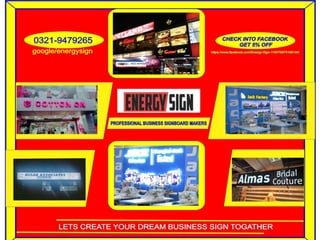 Signboard makers in Lahore - Energy Sign 