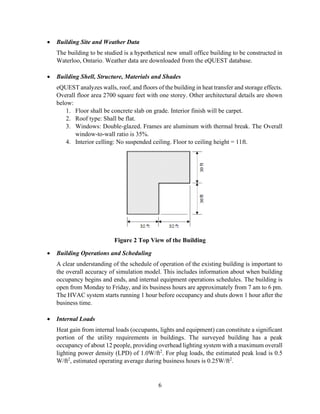 Building Energy Simulation project by using eQuest | PDF