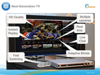 Next-Generation TV


HD Quality                     Multiple
                               cameras

                     ...