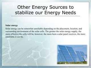 Energy sources(Grade 9 GRASPS) 