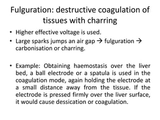 Fulgurated Energy sources in surgery | PPTX