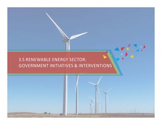 3.5 Renewable Energy Sector: 
Government Initiatives & Interventions 
 