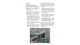 28
2.2.1
making regulations,
POLICY-MAKING AND
REGULATORY AUTHORITIES
These government bodies are responsible for
and
formulating policies,
establishing standards
charging infrastructure.
and specifications for EV
The supply of electricity is a key requirement for
implementation of charging infrastructure. Electricity
being a subject on the Concurrent List of the
Constitution, both central and state-level bodies are
involved in regulating electricity supply for EV charging.
• The Ministry of Power (MoP) issued the Charging
Infrastructure Guidelines and Standards for public
charging infrastructure, which laid out an enabling
framework for implementation. In its capacity as a
legislative authority, the MoP clarified that the
operation of EV charging services did not require
licensing under the Electricity Act 2003.
• The Central Electricity Authority (CEA) is
responsible for defining technical standards and
regulations for EV charging.
• The State Electrical Regulatory Commissions
(SERCs) set the EV tariff and other regulations
concerning electricity supply for EV charging.
Another important input parameter for setting up
EV charging is the provision of land or parking spaces to
locate charging facilities. Land and urban development
are mandates of state governments, with urban
development further devolved to municipal corporations
in many regions.
• The Ministry of Housing and Urban Affairs
(MoHUA) amended the Model Building Byelaws
2016 and the Urban and Regional Development
Plans Formulation and Implementation Guidelines
2014 (URDPFI) to include provisions for EV
charging. These are recommended amendments
for states to implement.
• The Urban Development Departments at the
state level are responsible for amendments to
the building byelaws and other urban planning
frameworks as suggested by MoHUA.
• Where authority is further devolved, it is the urban
development authorities (UDAs) or the municipal
corporations that are responsible for amendments
to building byelaws and urban planning frameworks
to include provisions for EV charging.
Apart from land and electricity supply, EV charging
standards are defined by the Bureau of Indian
Standards (BIS), the standards-making body of the
country. Annexure A provides a detailed overview of
GoI notifications, guidelines, and regulations for EV
charging infrastructure.
 