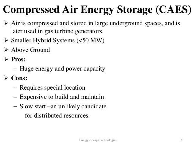 Energy Storage Technologies