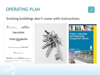 Existing buildings don’t come with instructions OPERATING PLAN  